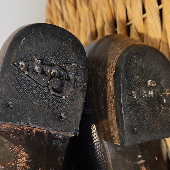 Vintage Diamond J Leather Mens Western Cowboy Boots Sz. 8 EE Wide - Picture 8 of 16